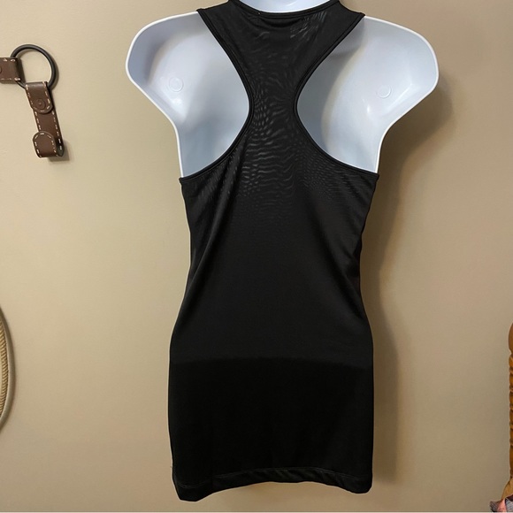 Arden B Sequined Black Womens Razor Back Top- EUC size XS - Picture 2 of 5